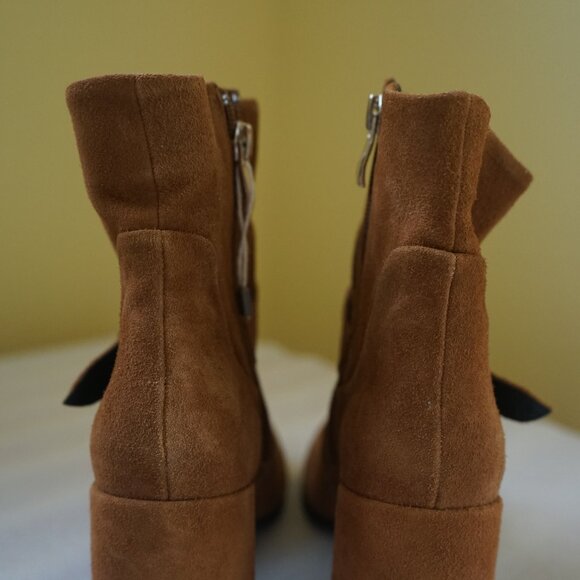 CafeNoir Vera Pelle Womens Size: 7 (37) Suede Leather Ankle Boots w/ Buckle - Picture 12 of 13